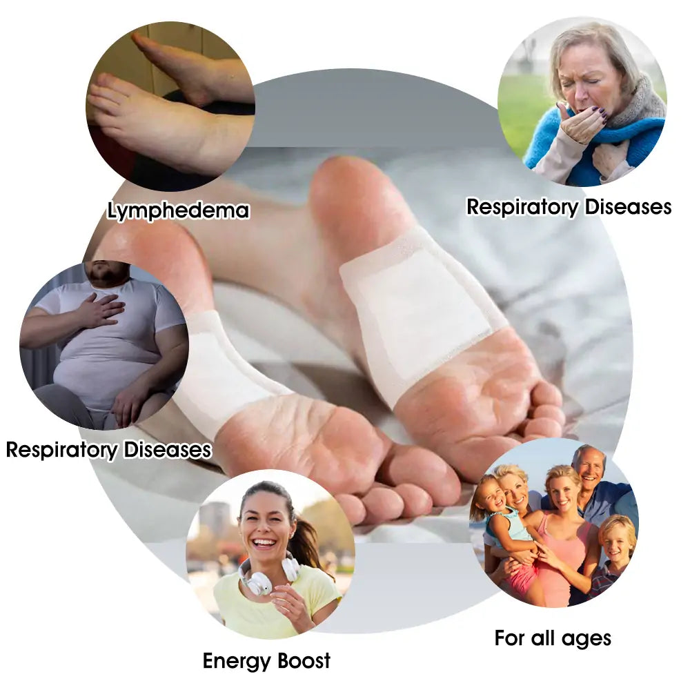 🌿 Buy 1 Get 1 FREE – Bee Venom Lymphatic Drainage & Slimming Foot Patches 👣